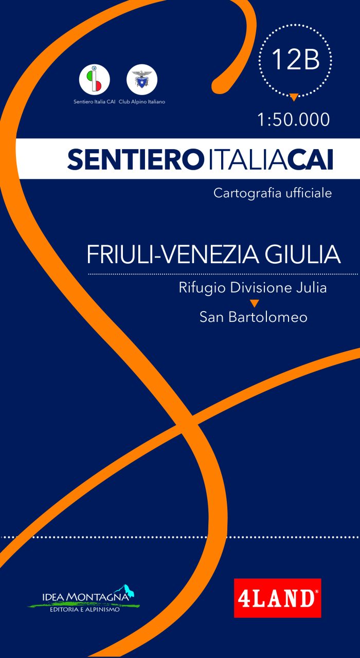 Carta Sentiero Italia CAI n. 12B – Friuli-Venezia Giulia 1:50.000
