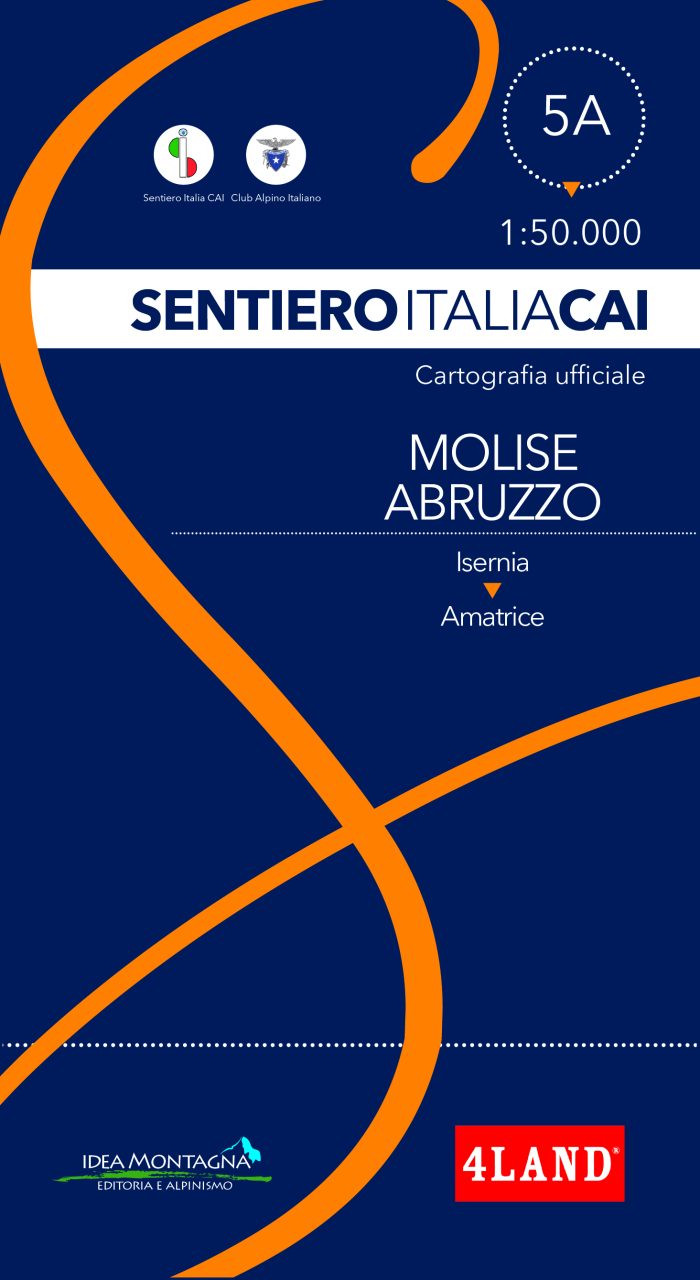 Carta Sentiero Italia CAI n. 5A - Molise Abruzzo 1:50.000