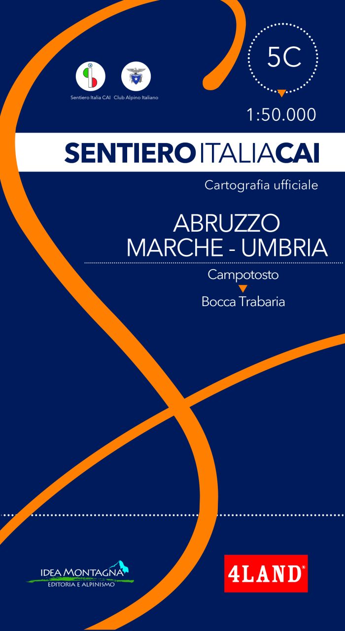 Carta Sentiero Italia CAI n. 5C – Abruzzo Marche Umbria 1:50.000