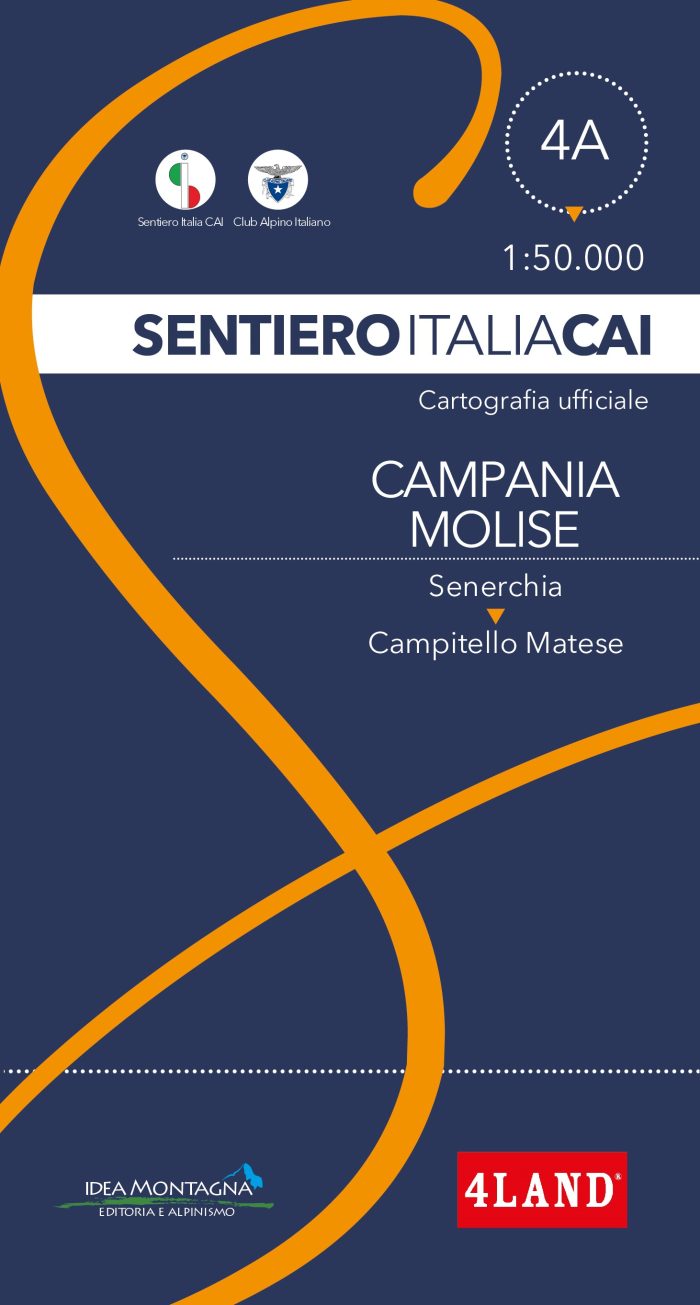 Carta Sentiero Italia CAI n. 4A – Campania Molise 1:50.000