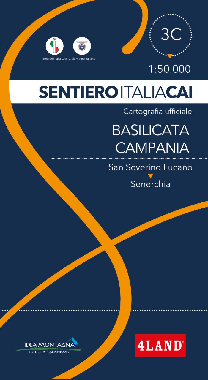 Carta Sentiero Italia CAI n. 3C - Basilicata Campania 1:50.000