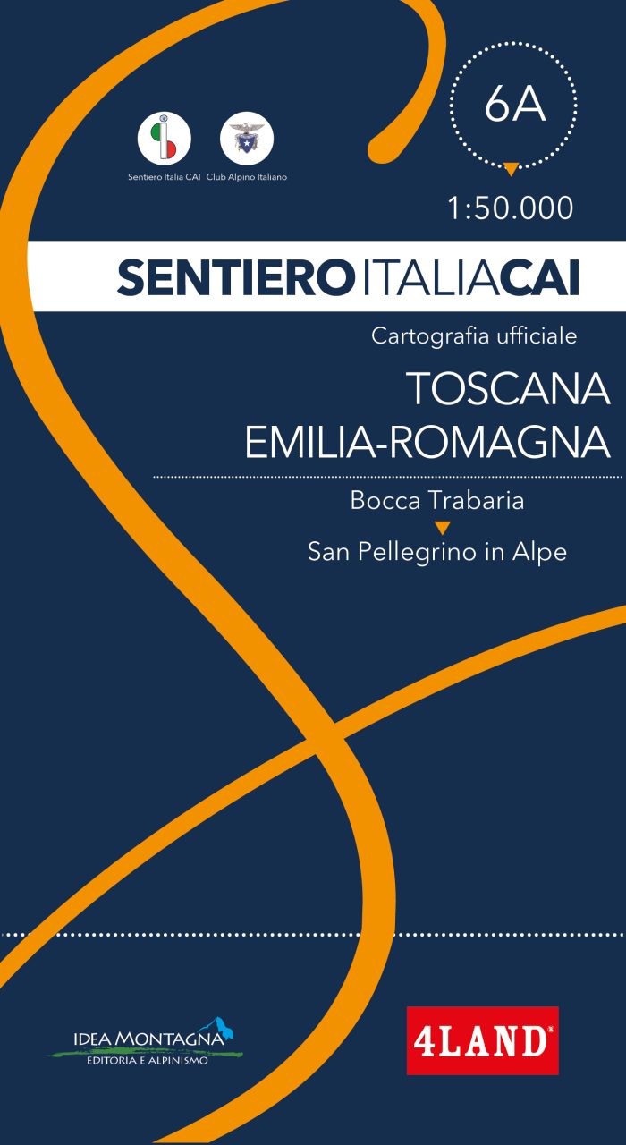 Carta Sentiero Italia CAI n. 6A – Toscana Emilia-Romagna 1:50.000