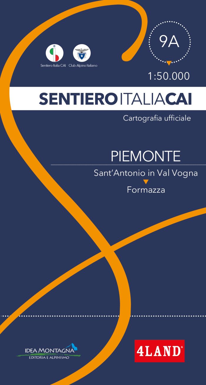 Carta Sentiero Italia CAI n. 9A – Piemonte 1:50.000