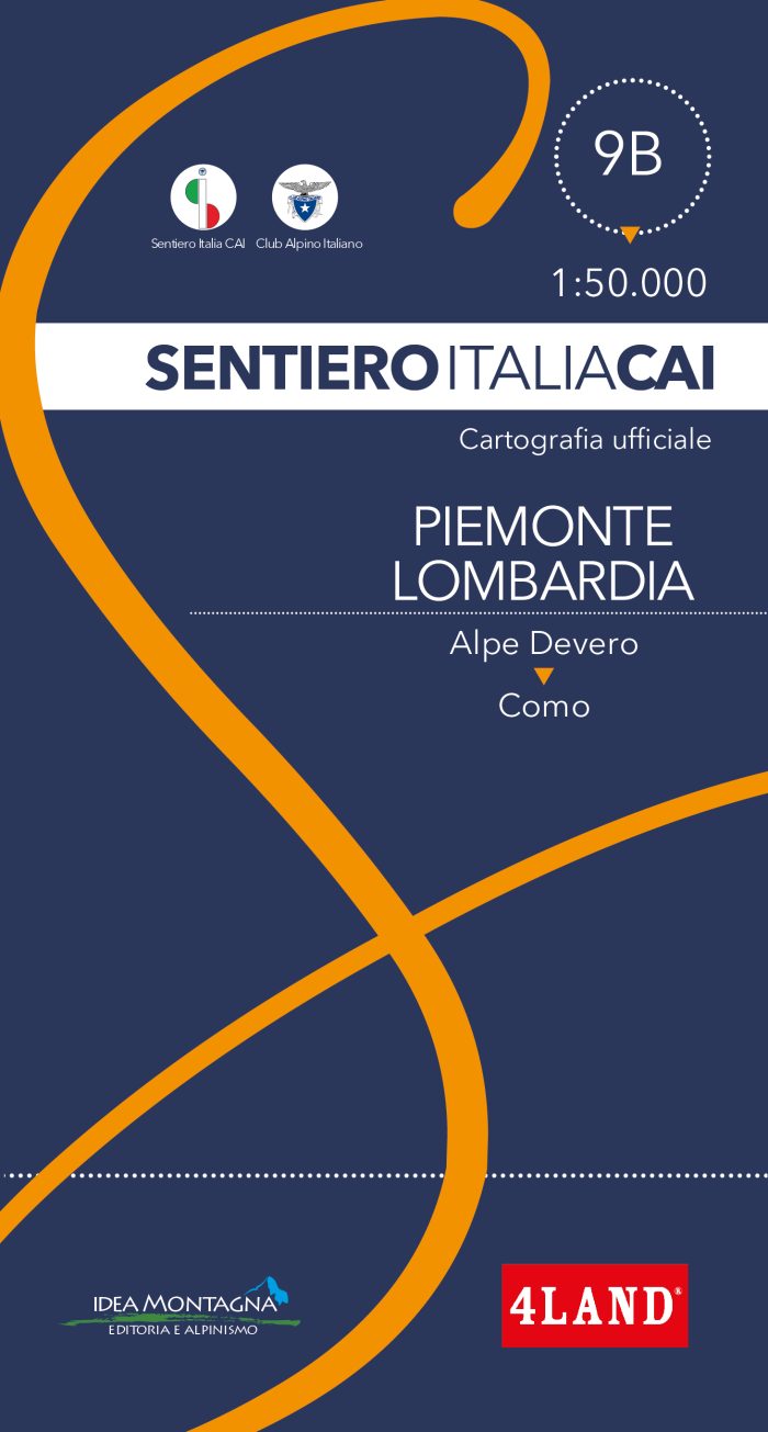 Carta Sentiero Italia CAI n. 9B – Piemonte 1:50.000