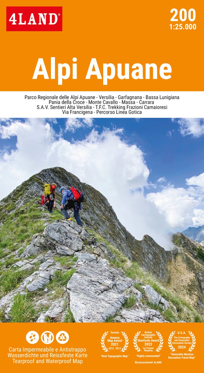 Carta 200 Alpi Apuane 1:25.000 (ed. 2025)